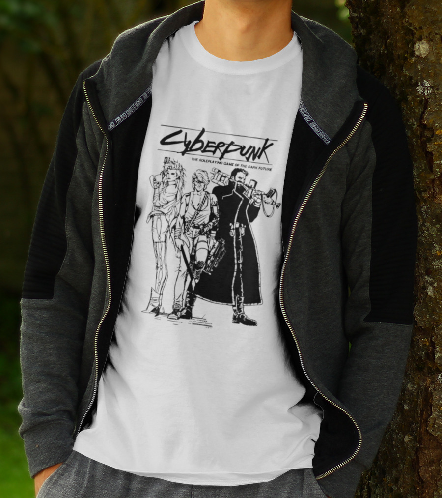 Cyberpunk The Roleplaying Game Of The Dark Future Silhouette Art Characters T-Shirt