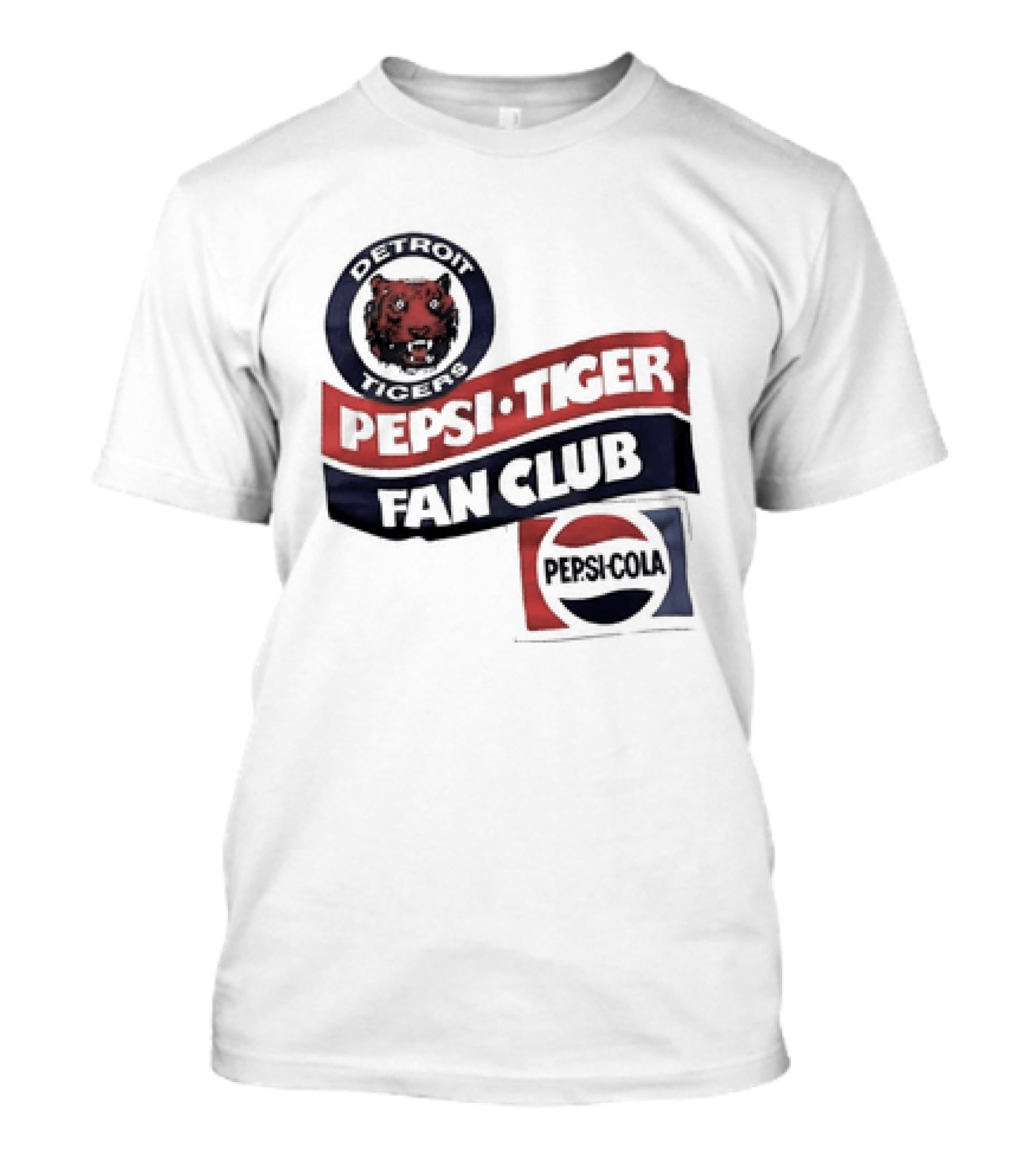 Detroit Tigers Pepsi Tiger Fan Club Pepsi Cola T-Shirt