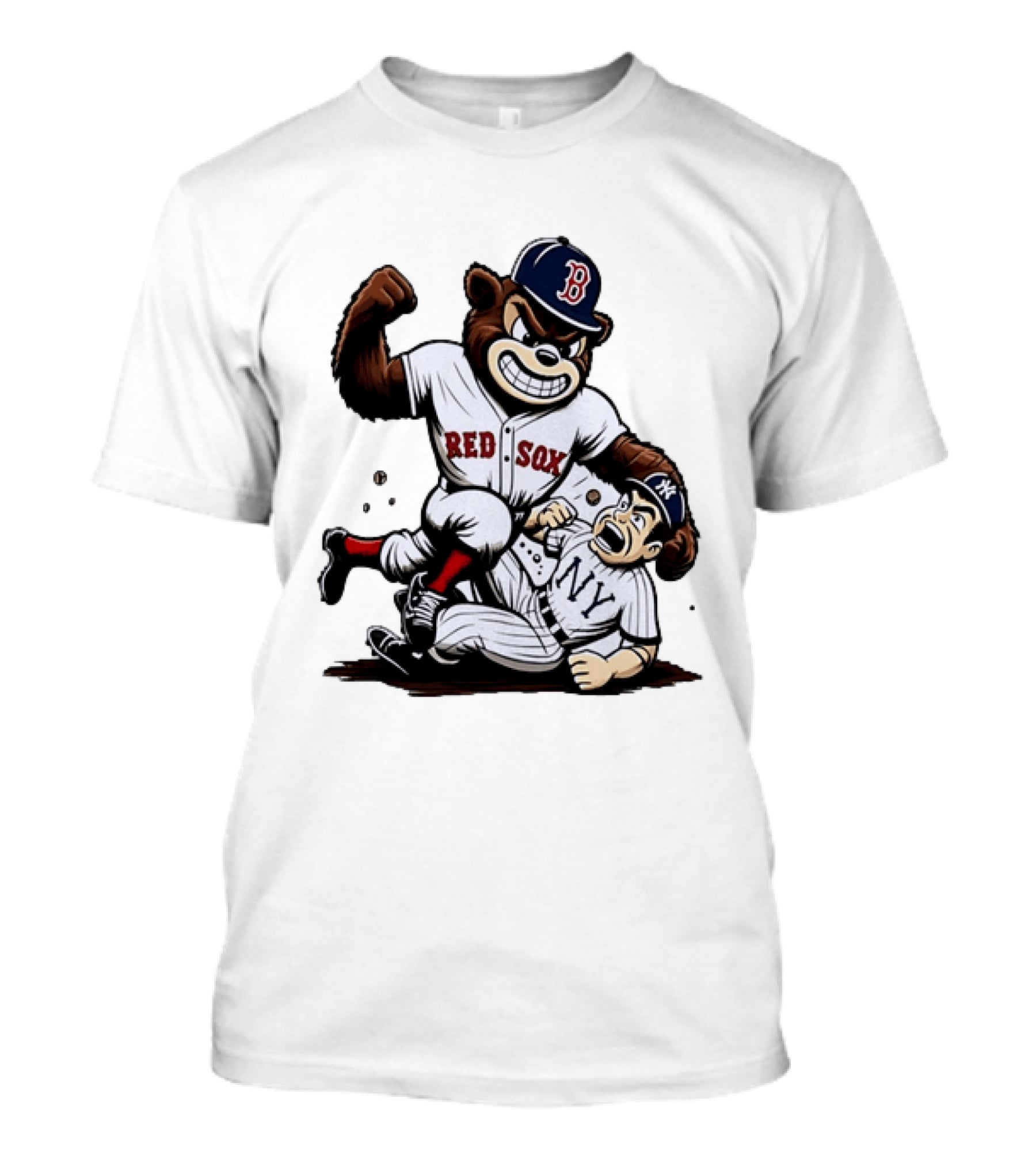 Red Sox Bear Vs NY Yankees Rivalry Showdown T-Shirt