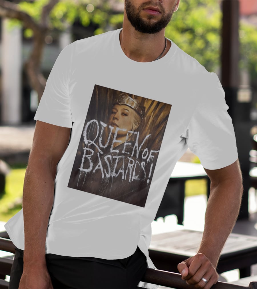 Rhaenyra Targaryen Queen Of Bastards House Of The Dragon Iron Throne Crown T-Shirt