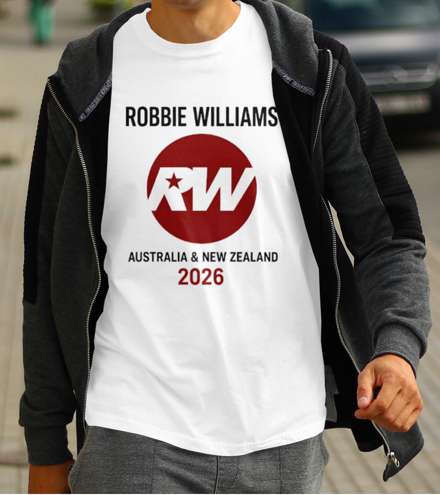 Robbie Williams 2026 Australia New Zealand Tour RW Star T-Shirt