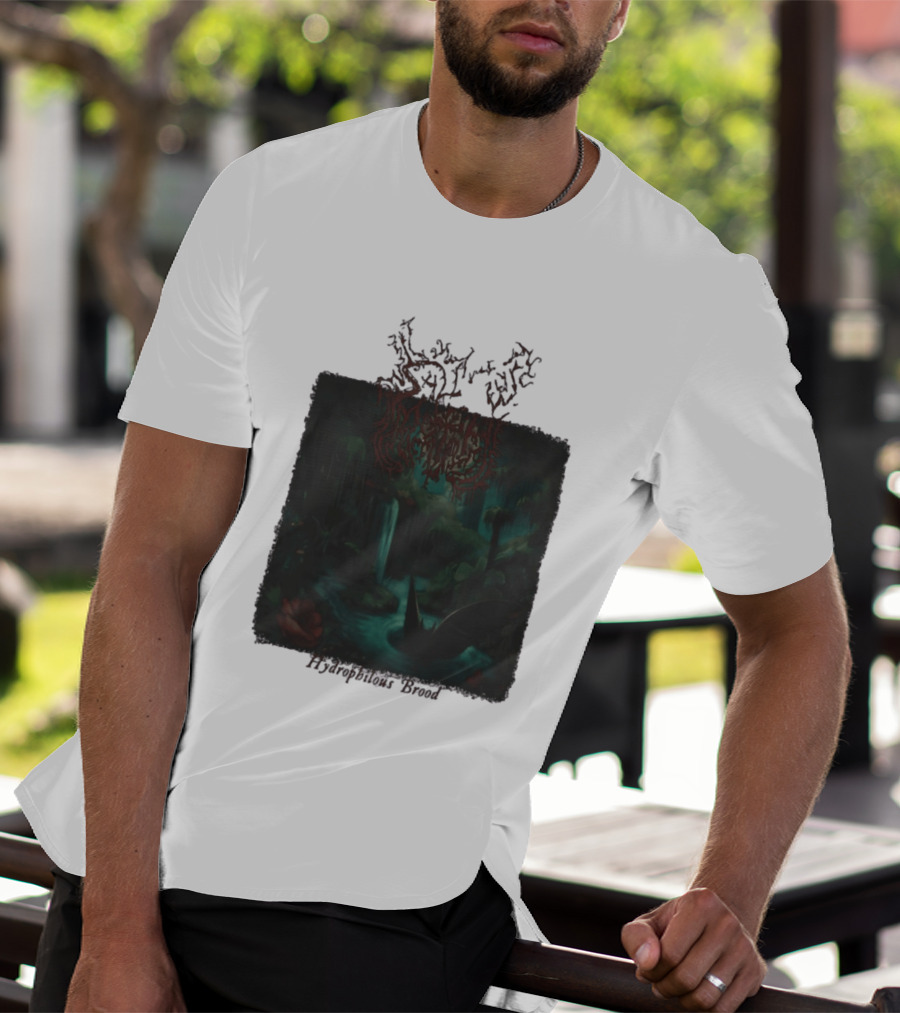 Sallow Hydrophilous Brood Metal Nightmare Forest Scene T-Shirt