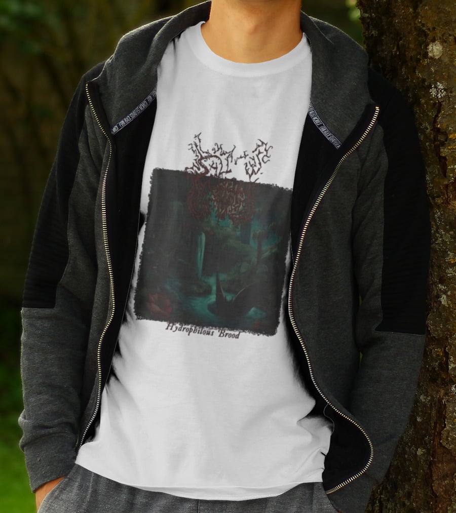 Sallow Hydrophilous Brood Metal Nightmare Forest Scene T-Shirt