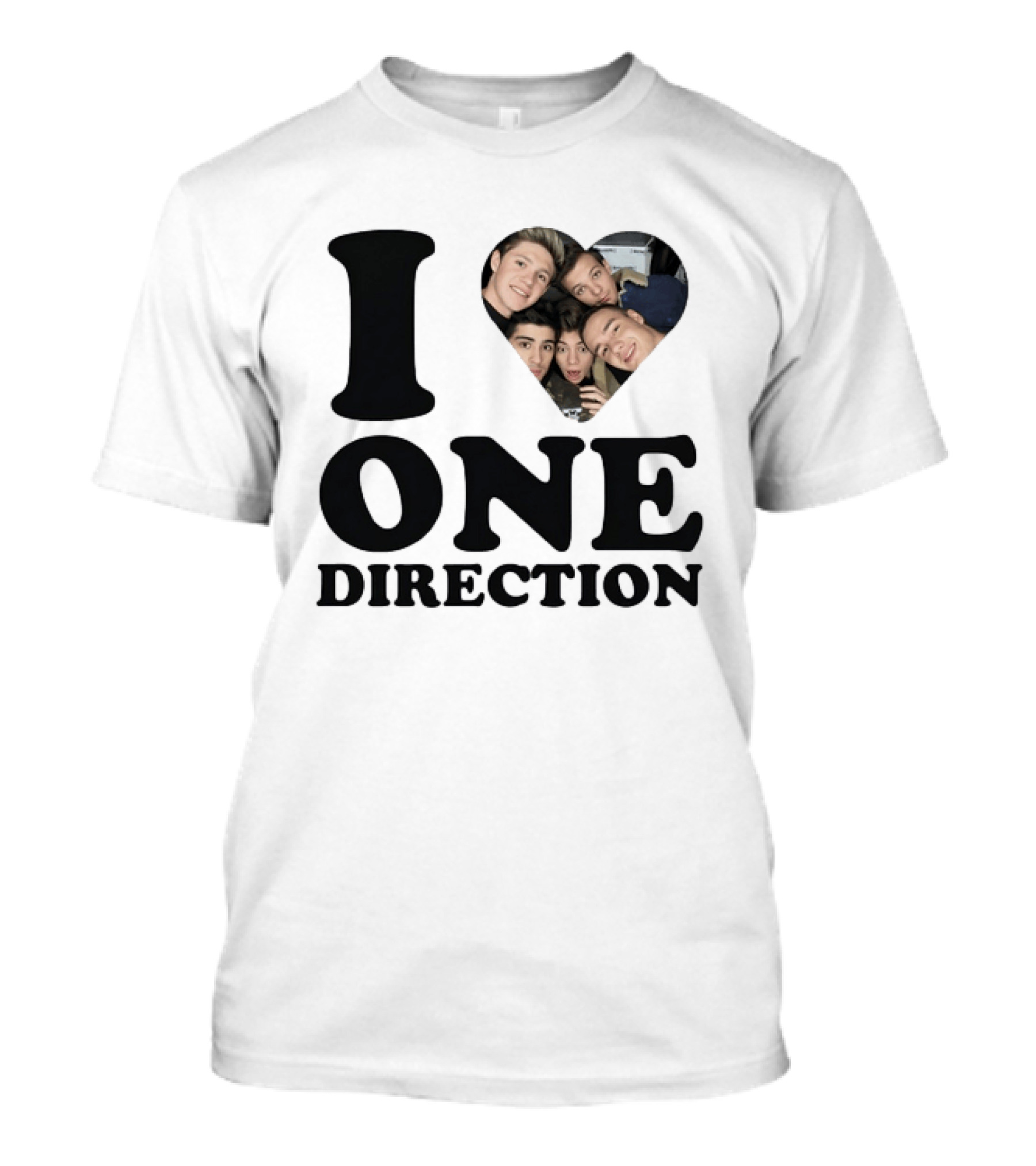 I Love One Direction Heart Niall Horan Band Photo T-Shirt