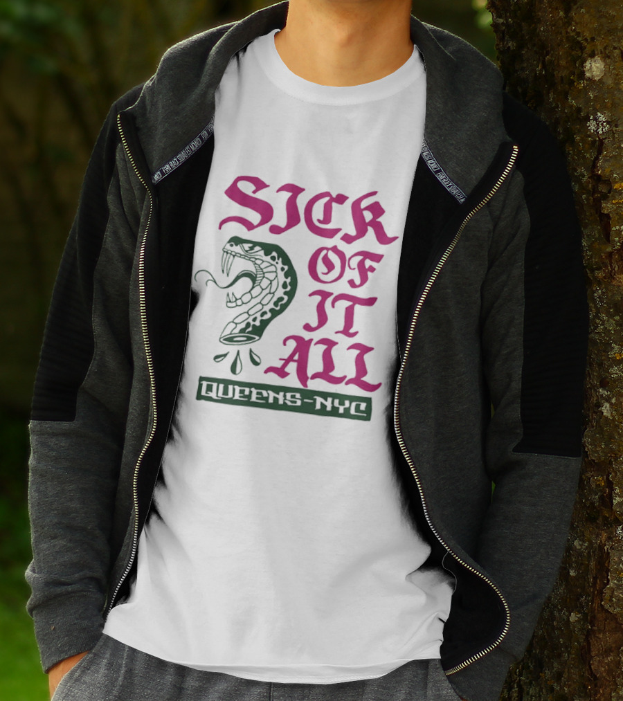 Sick Of It All Snake Queens NYC Hardcore Punk T-Shirt