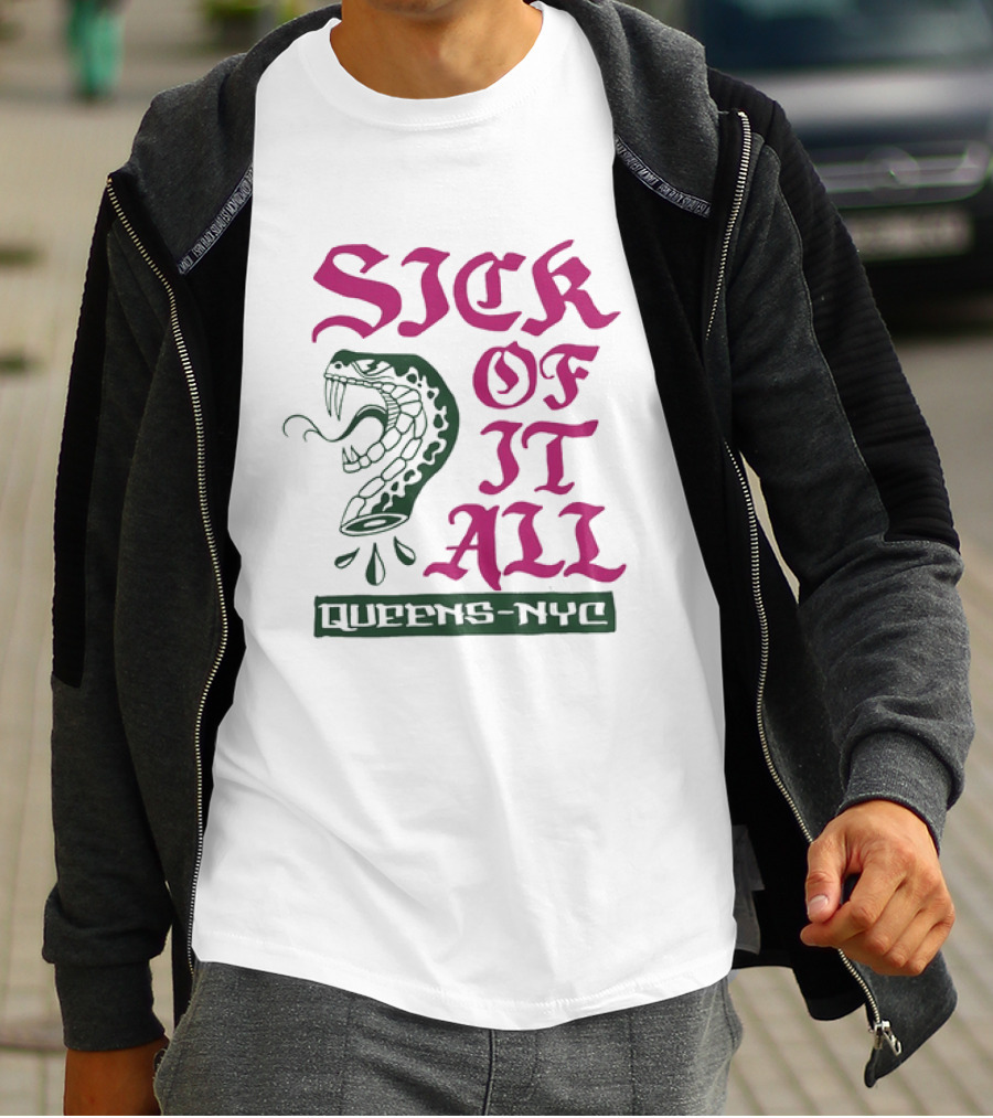Sick Of It All Snake Queens NYC Hardcore Punk T-Shirt