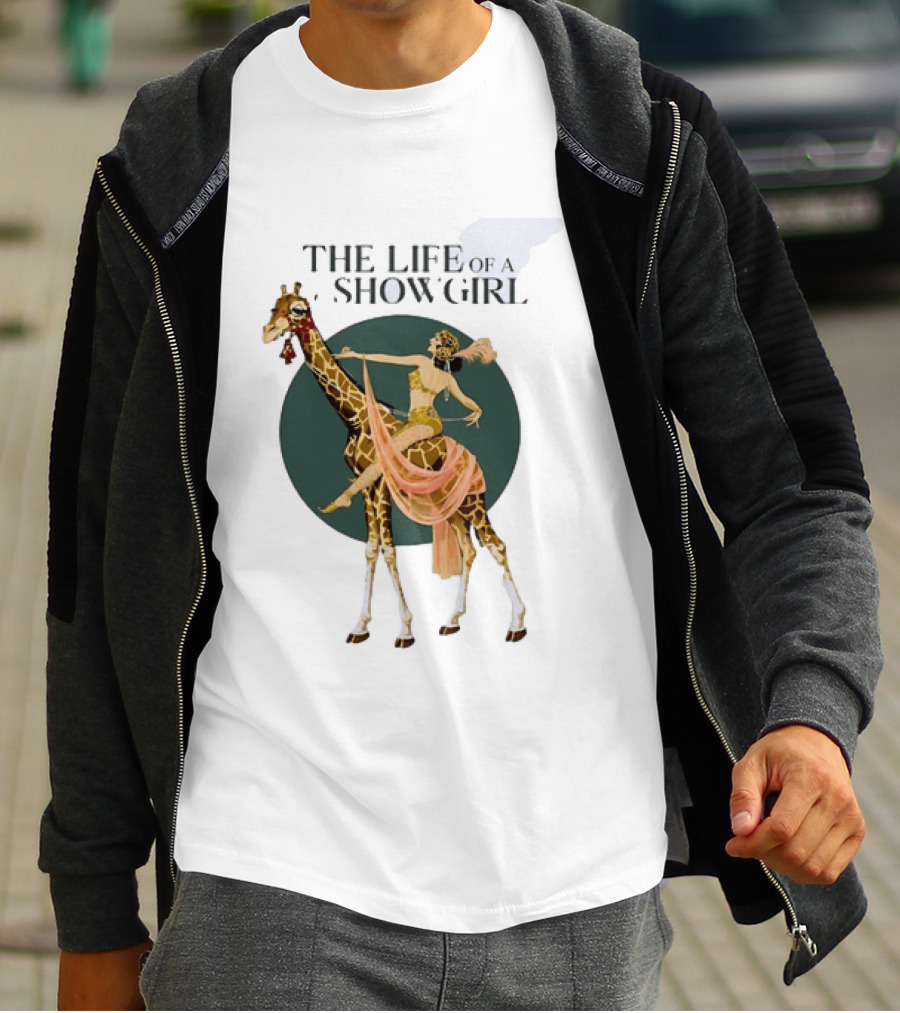The Life Of A Showgirl With Deco Giraffe Art Deco T-Shirt