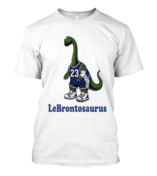 LeBrontosaurus Dinosaur Basketball Jersey Number 23 T-Shirt
