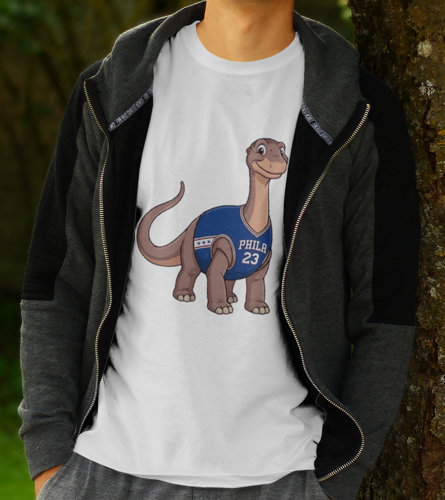 Philadelphia 76ers Littlefoot Dinosaur LeBron James 23 T-Shirt