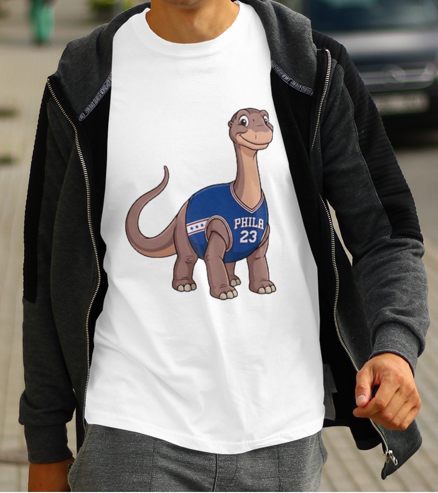 Philadelphia 76ers Littlefoot Dinosaur LeBron James 23 T-Shirt