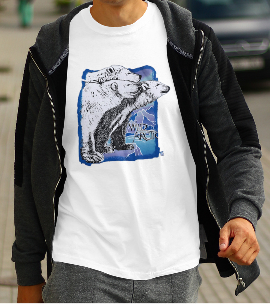 Polar Bear Trio Wild Arctic Sea World Wildlife T-Shirt