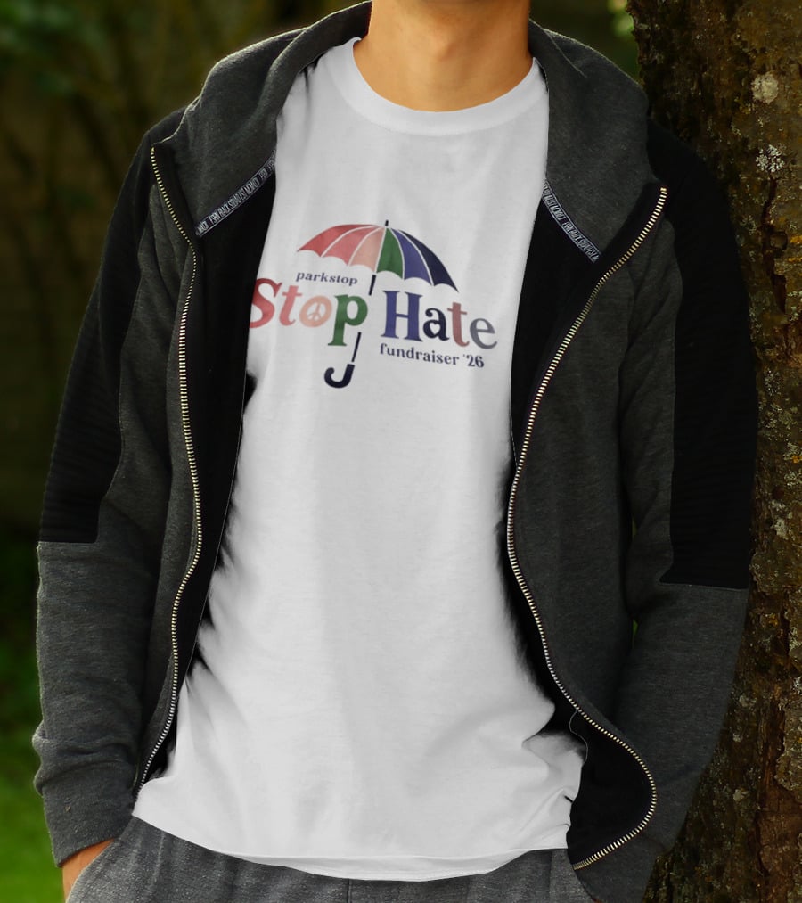 Parkstop Stop Hate Fundraiser 2026 Umbrella T-Shirt