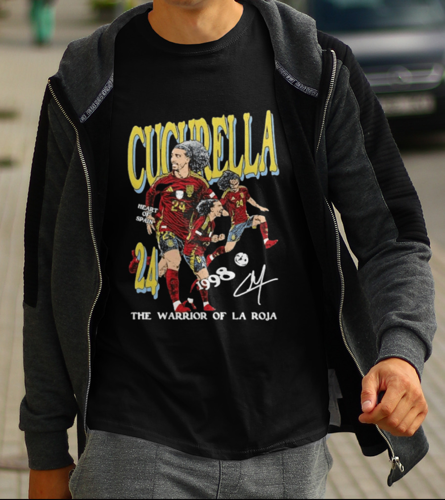 Cucurella Heart Of Spain 24 1998 The Warrior Of La Roja T-Shirt