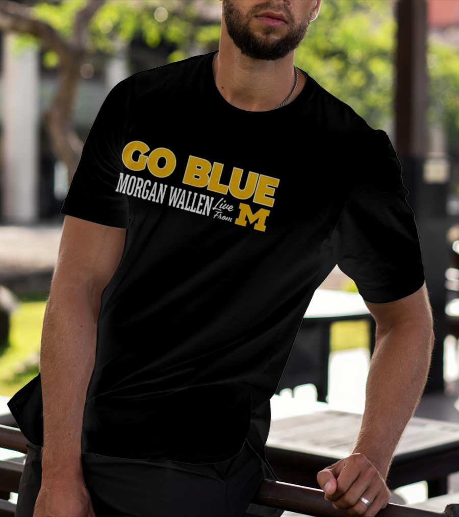 Morgan Wallen Live From Michigan Go Blue M T-Shirt