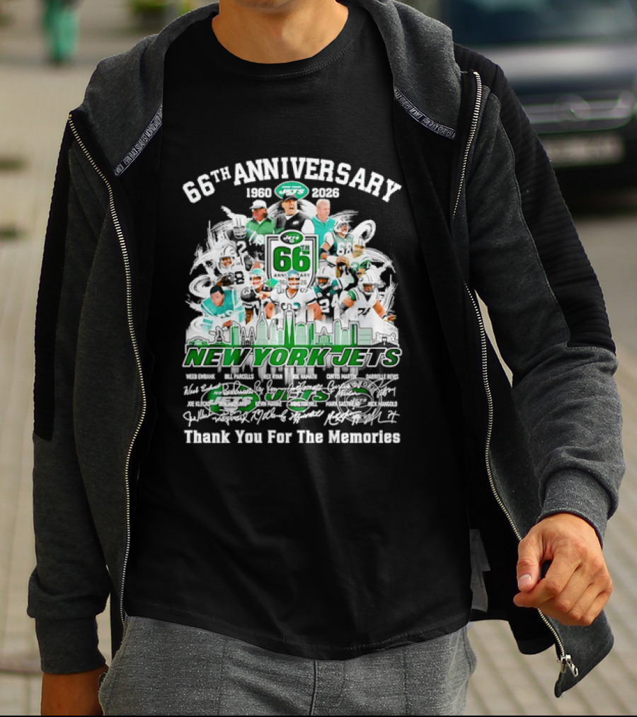New York Jets 66th Anniversary 1960 2026 Thank You For The Memories T-Shirt