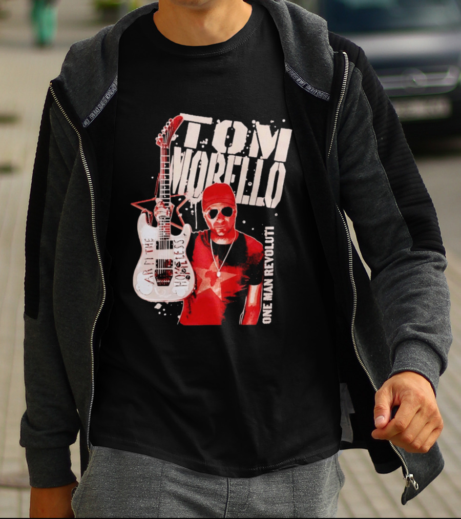 Tom Morello Arm The Homeless Guitar One Man Revolution Red Star T-Shirt