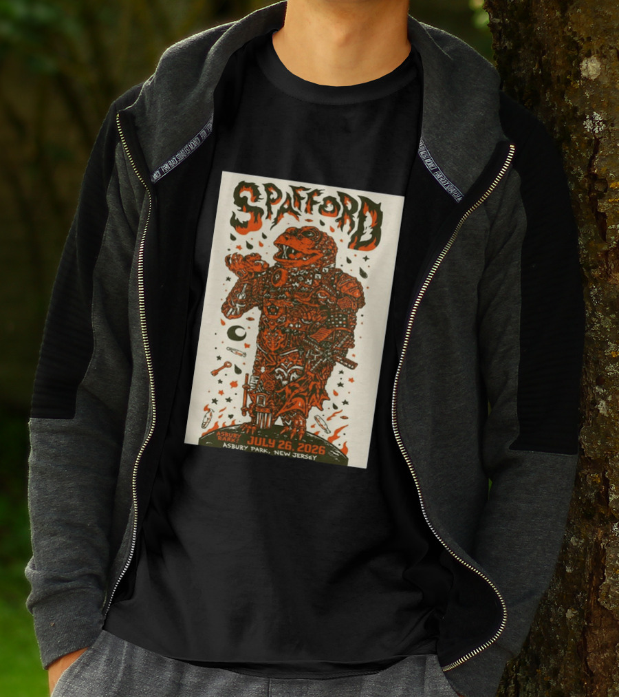 Spafford Asbury Park New Jersey Concert July 26 2026 Skeleton Spacesuit T-Shirt
