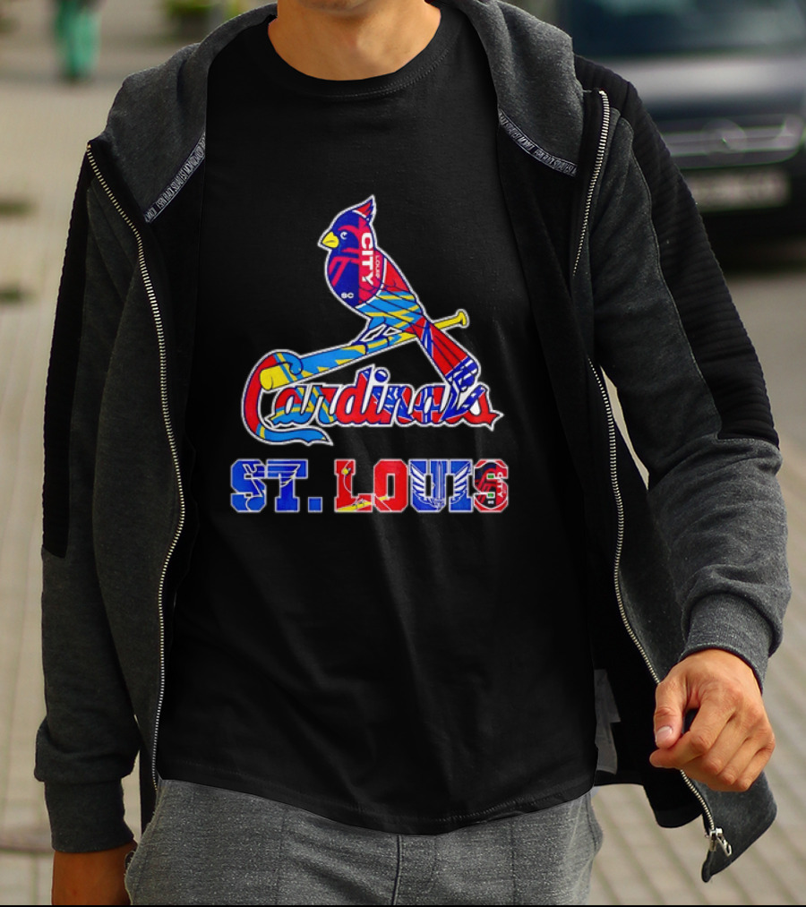 St Louis Cardinals City SC Soccer Baseball T-Shirt