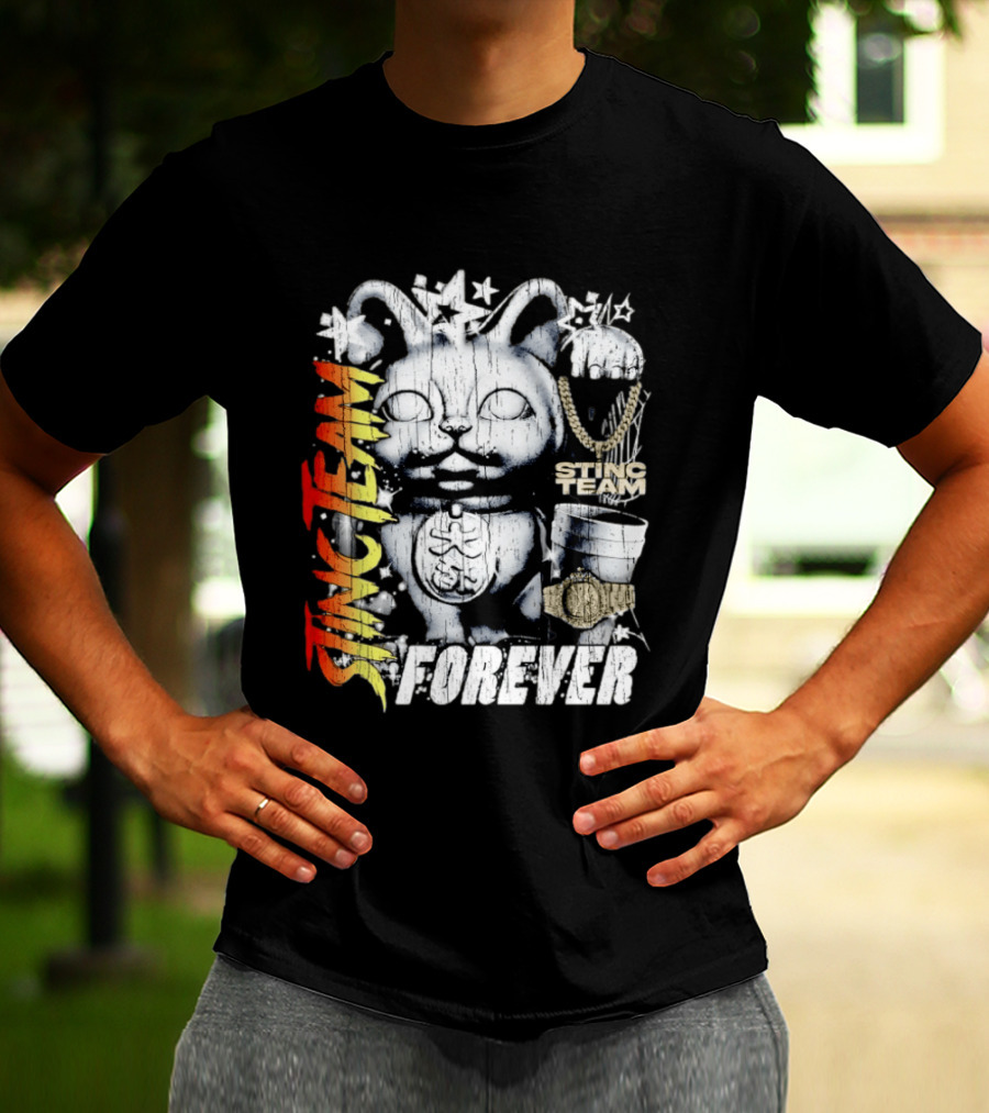 Stinc Team Forever Lucky Cat Bootleg Stinc Team Forever T-Shirt