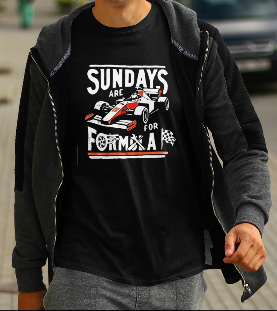 Sundays Are For Formula Racing Car T-Shirt