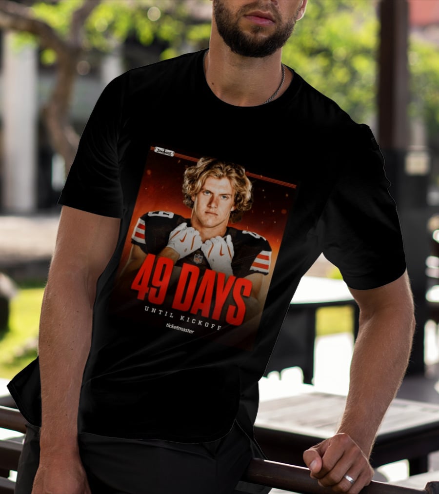49 Days Until Kickoff NFL Countdown Ticketmaster Promotion T-Shirt