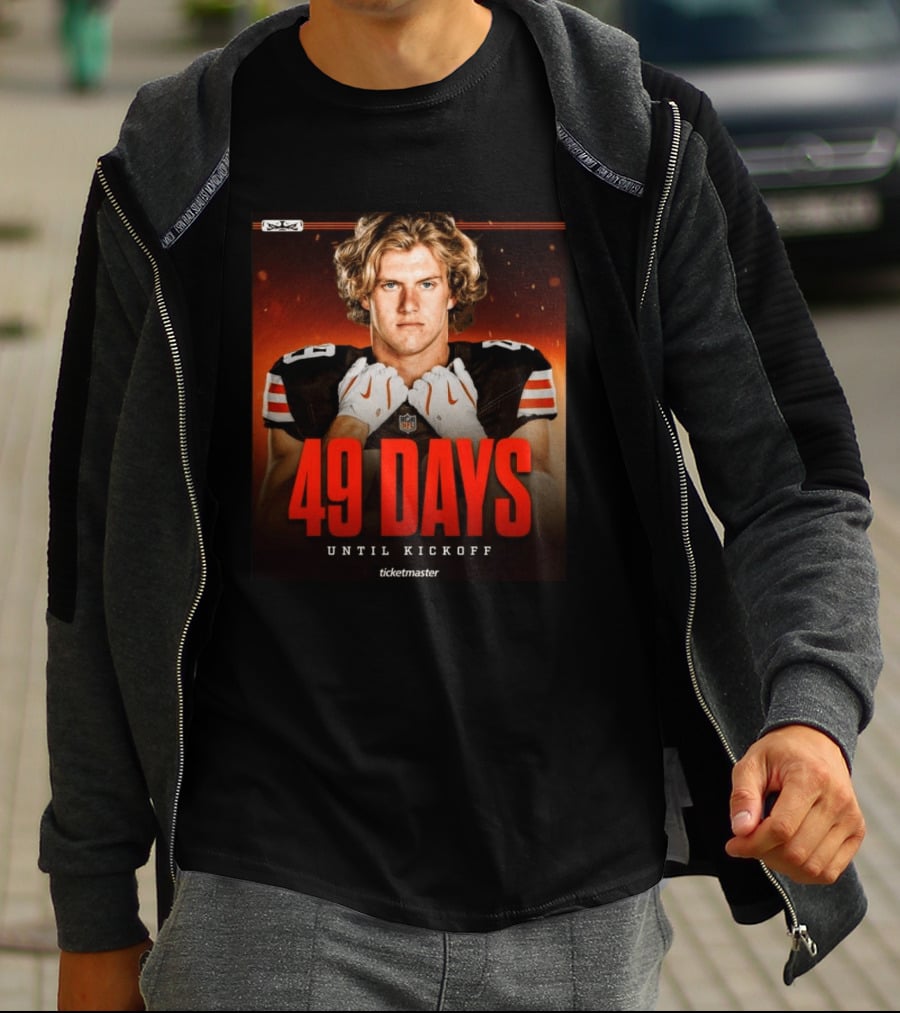 49 Days Until Kickoff NFL Countdown Ticketmaster Promotion T-Shirt
