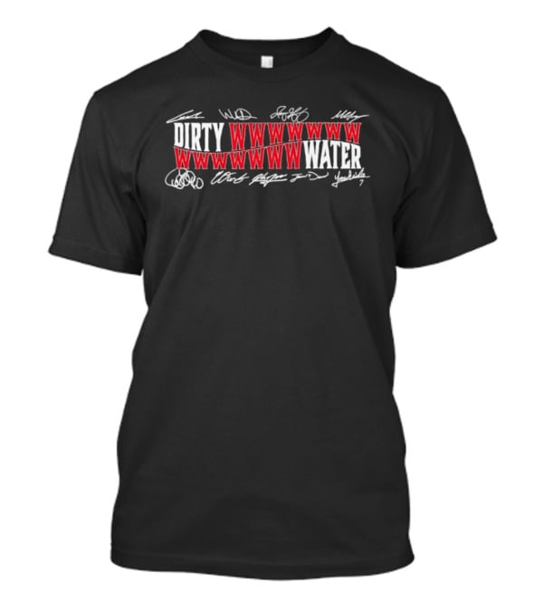Boston Red Sox Dirty Water WWWWW Signature Roster MLB T-Shirt