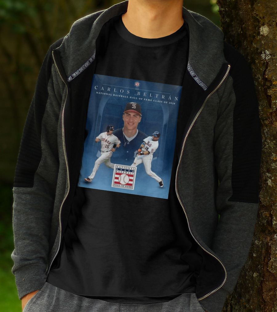 Carlos Beltrán National Baseball Hall Of Fame Class Of 2026 Induction MLB Star Recognition T-Shirt