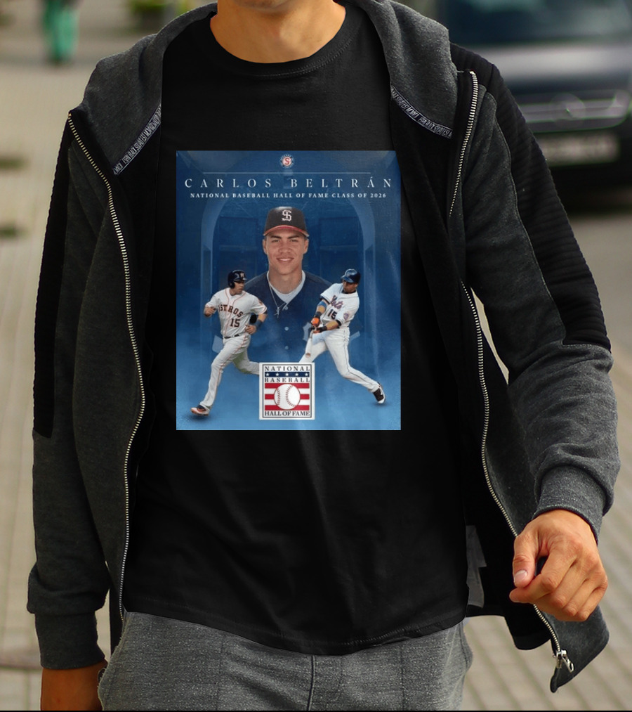 Carlos Beltrán National Baseball Hall Of Fame Class Of 2026 Induction MLB Star Recognition T-Shirt