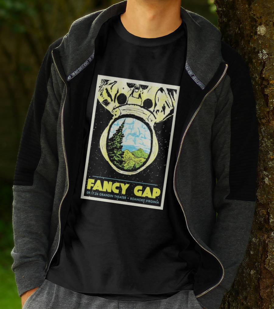 Fancy Gap 09.17.26 Grandin Theater Roanoke Virginia Astronaut Scenic Vista T-Shirt