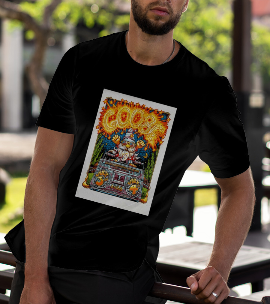 Goose July 3rd 4th 2026 Saratoga Springs NY T-Shirt