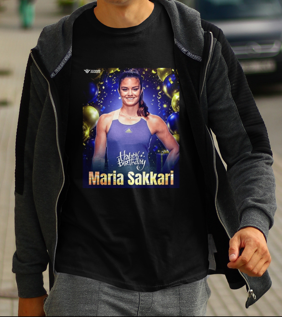 Happy Birthday Maria Sakkari Tennis Insider Celebration T-Shirt