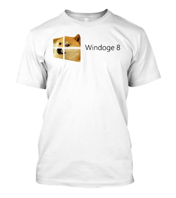 Doge Meme Windoge 8 Windows T-Shirt