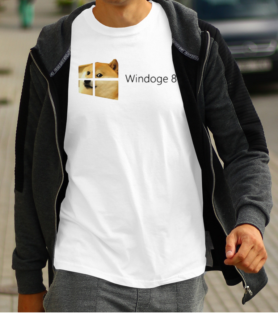 Doge Meme Windoge 8 Windows T-Shirt