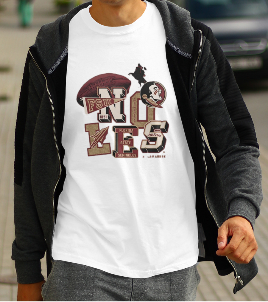 Florida State Seminoles Unconquered 1851 FSU Athletic Flo Grown Original T-Shirt