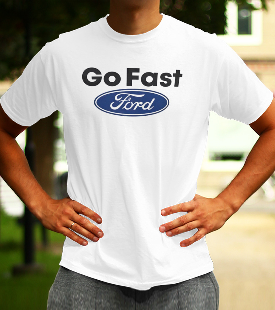 Go Fast Ford Oval Blue T-Shirt