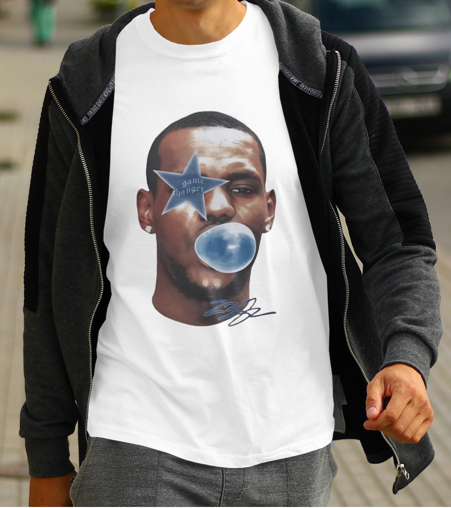 LeBron James Game Changer Star Blue Bubble 23 T-Shirt