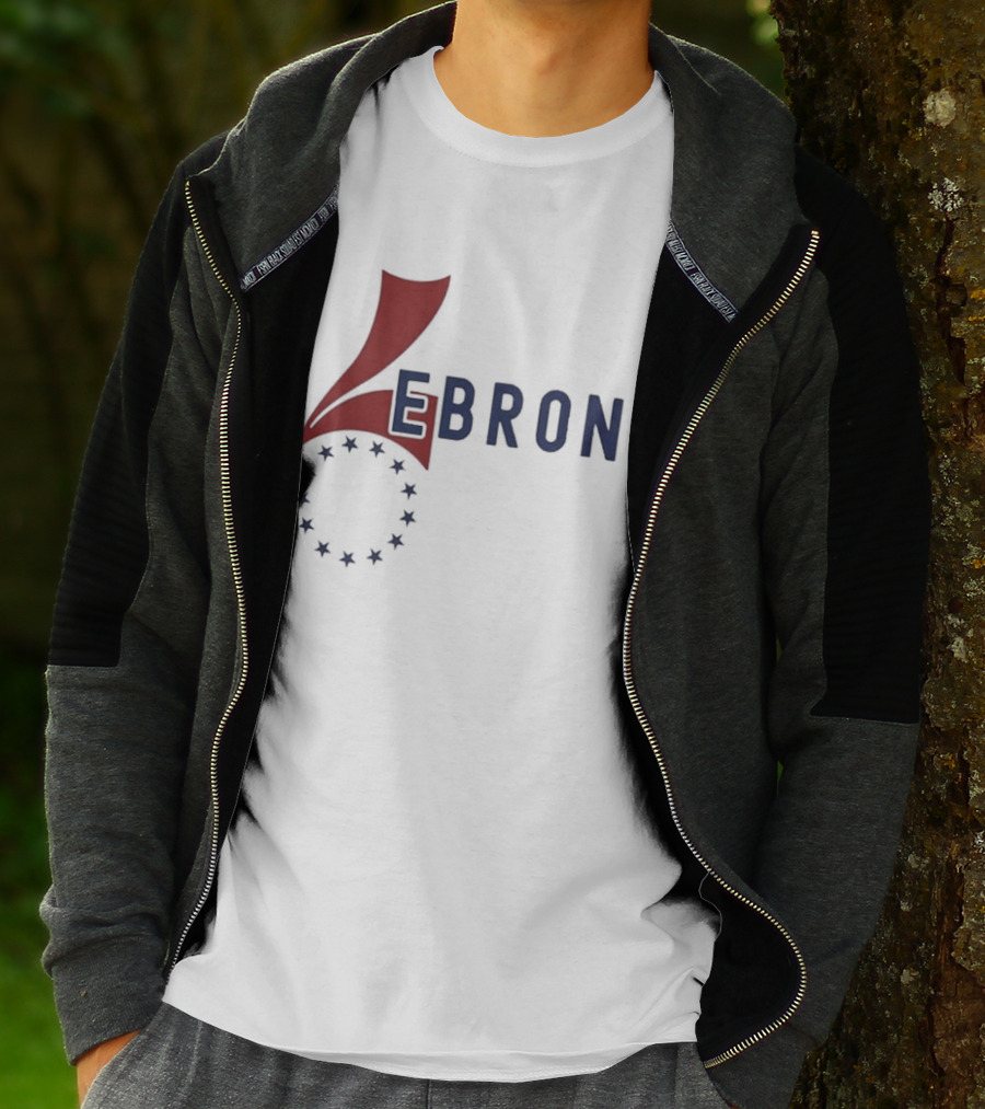 Lebron James 76ers Inspired Logo With Star Circle T-Shirt