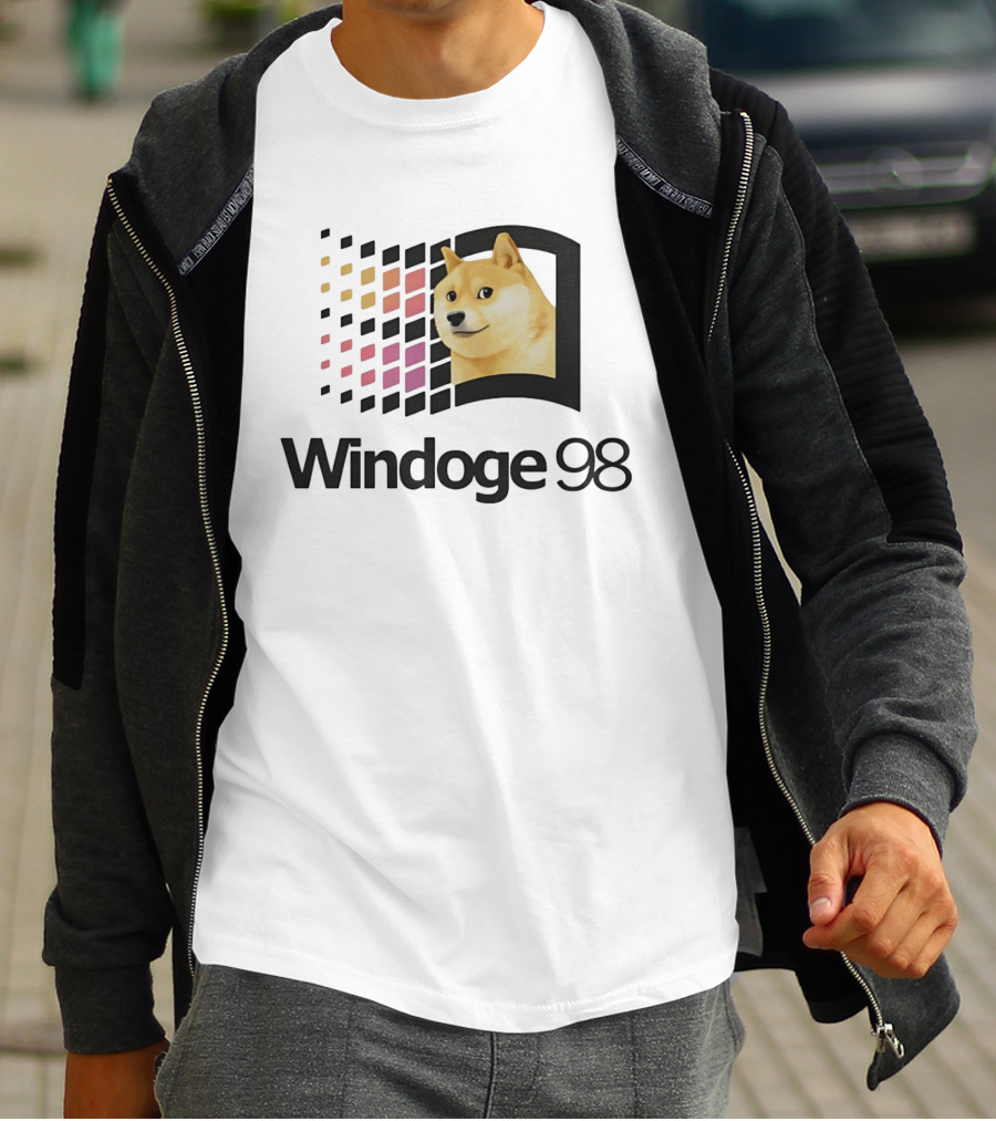 Windoge 98 Doge Meme Computer T-Shirt