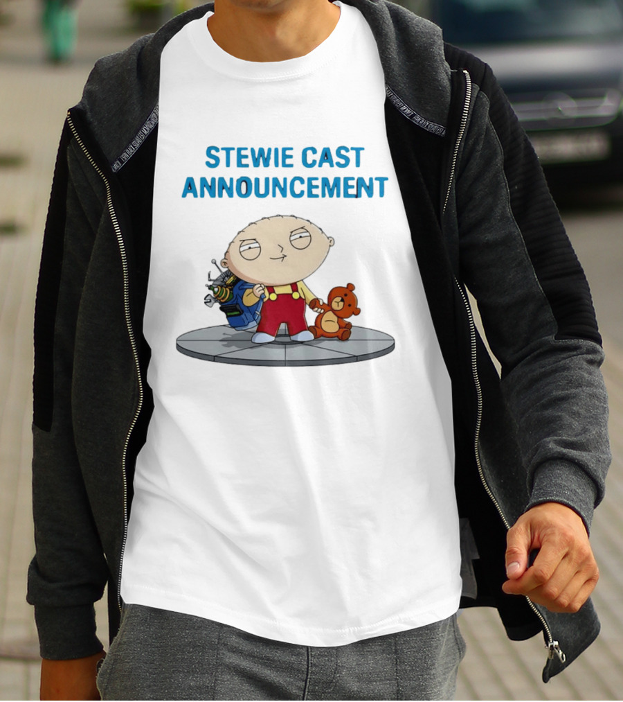 Stewie Griffin Family Guy Cast Announcement T-Shirt
