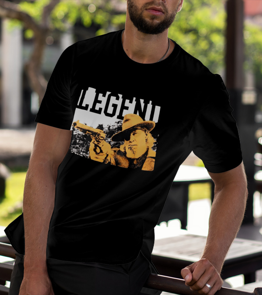 Legend Clint Eastwood Pointing Revolver T-Shirt