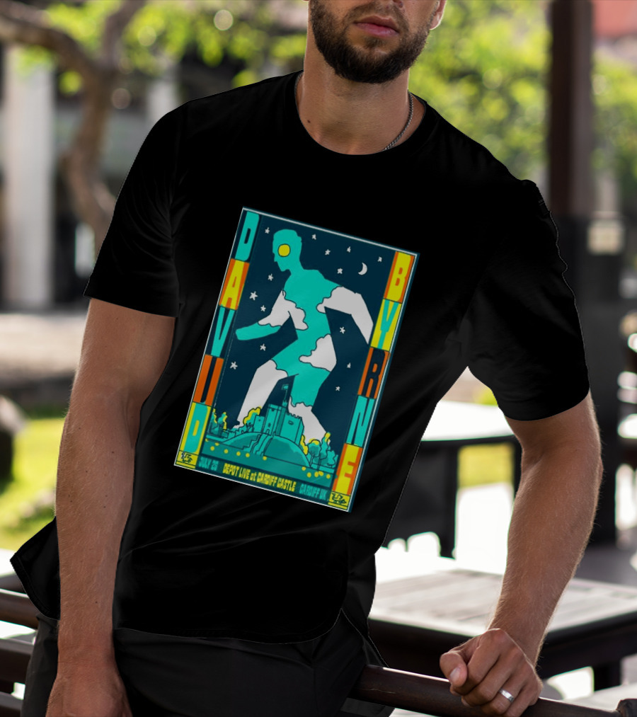David Byrne Depot Live Cardiff Castle July 26 2026 Cardiff UK Show T-Shirt