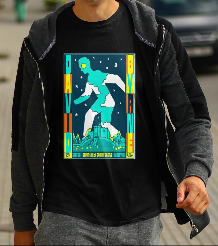 David Byrne Depot Live Cardiff Castle July 26 2026 Cardiff UK Show T-Shirt