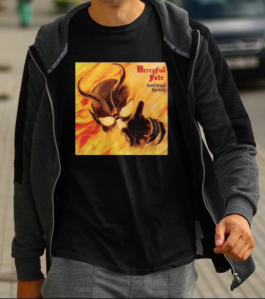 Mercyful Fate Don't Break The Oath Devil Horns Flame T-Shirt