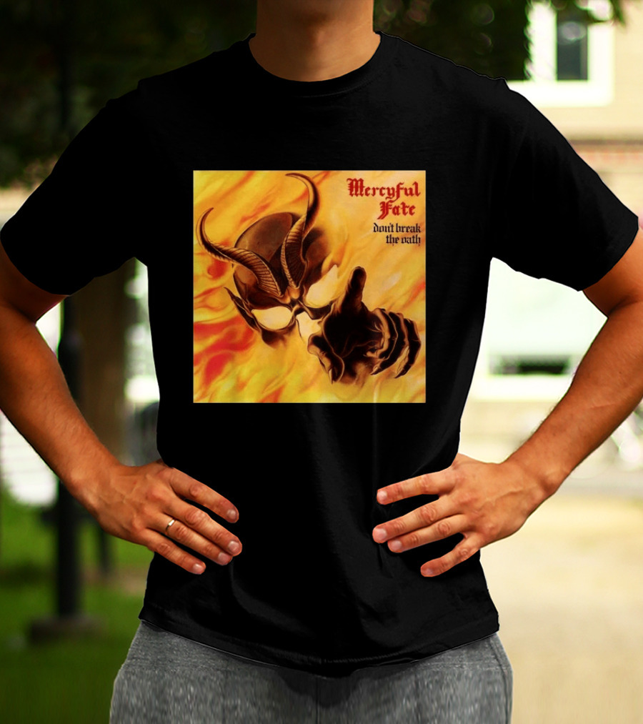 Mercyful Fate Don't Break The Oath Devil Horns Flame T-Shirt