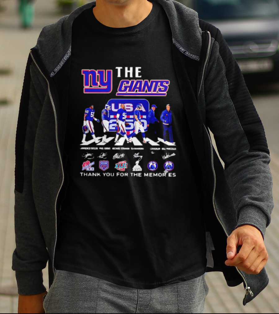 New York Giants US Legends Thank You For The Memories T-Shirt