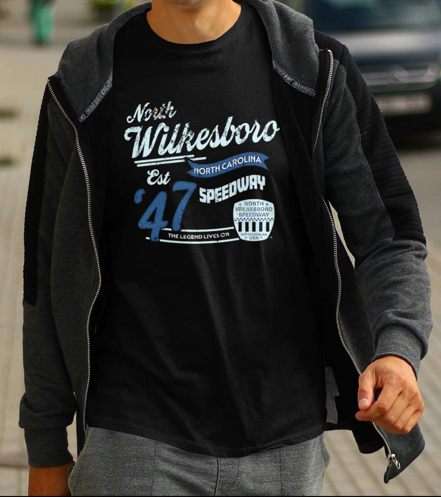 North Wilkesboro Speedway Est '47 North Carolina The Legend Lives On T-Shirt