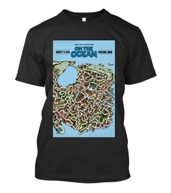 Guster The State Theatre Present On The Ocean August 7 9 2026 Portland Maine T-Shirt