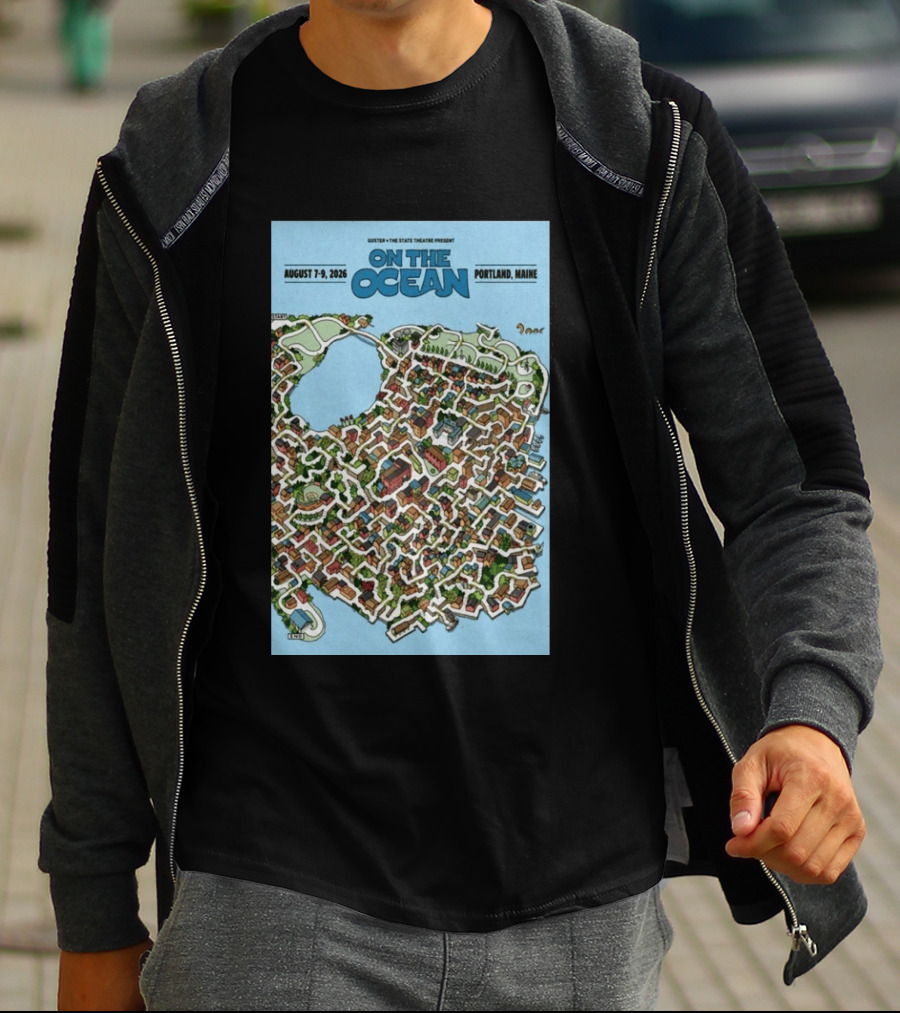 Guster The State Theatre Present On The Ocean August 7 9 2026 Portland Maine T-Shirt