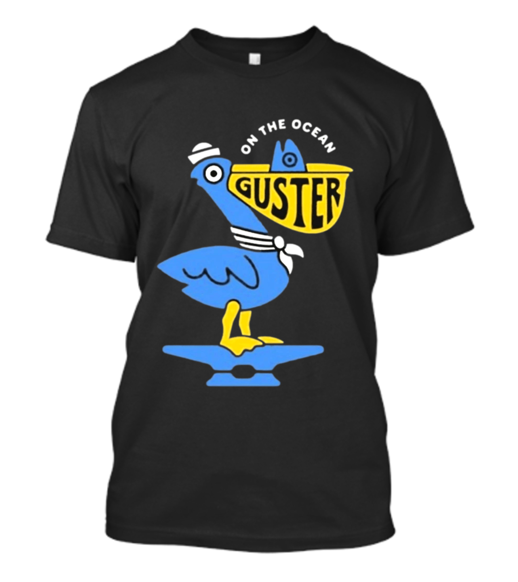 Pelican Guster On The Ocean Sailor Hat T-Shirt